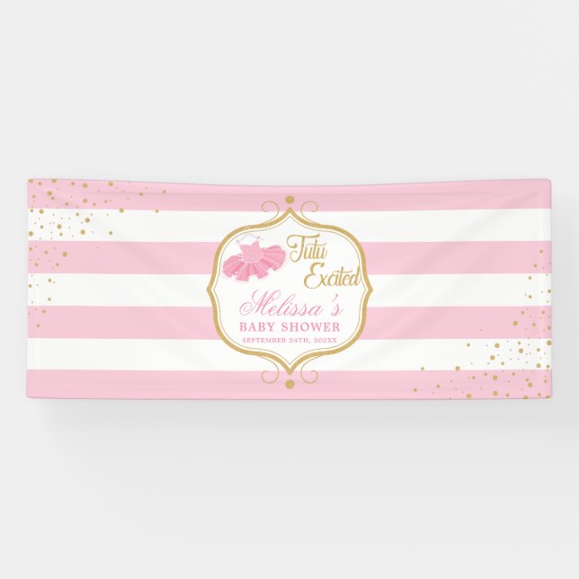 Lona Tutu emocionado vestido rosa y chispas purpurinas  (Horizontal)