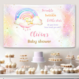 Lona Twinkle Little Star Rainbow Baby Shower