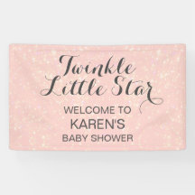 Twinkle Little Star Rubor Pink Baby Shower