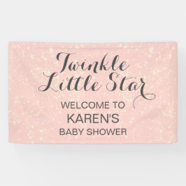 Lona Twinkle Little Star Rubor Pink Baby Shower