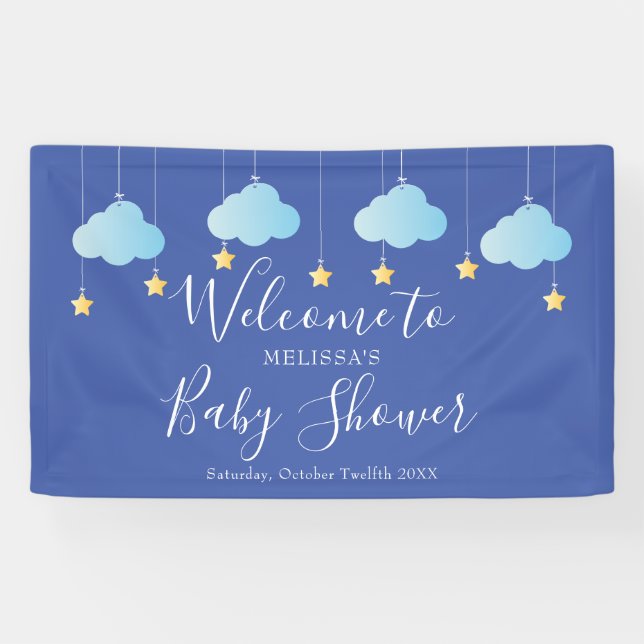 Lona Twinkle Twinkle Baby Shower / Bienvenida de Sprink (Horizontal)