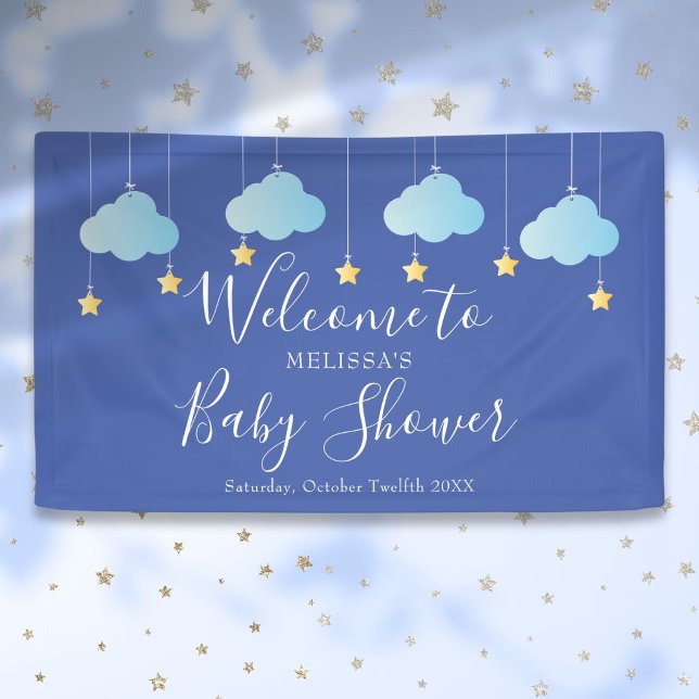 Lona Twinkle Twinkle Baby Shower Sprinkle Bienvenida (Twinkle Twinkle Baby Shower Sprinkle Welcome Banner)