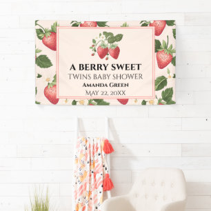 Lona TWINS Berry Sweet Strawberry Baby Shower
