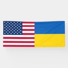 Lona Ucrania Estados Unidos Patriota de bandera estadou