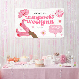 Lona Última fiesta de despedida de soltera Disco Rodeo