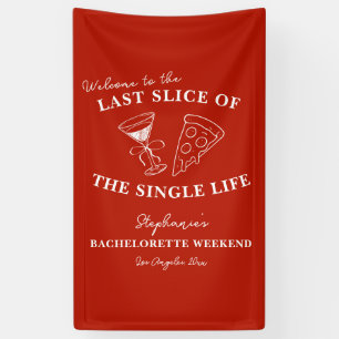 Lona Última pieza roja de la soltera de la vida