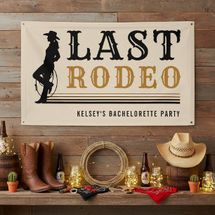 Lona Última Vaquera del Rodeo Fiesta de Despedida de So