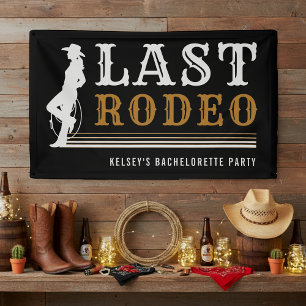 Lona Última Vaquera del Rodeo Fiesta de Despedida de So
