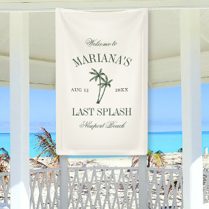 Lona Último chapuzón Bachelorette Beach Palms