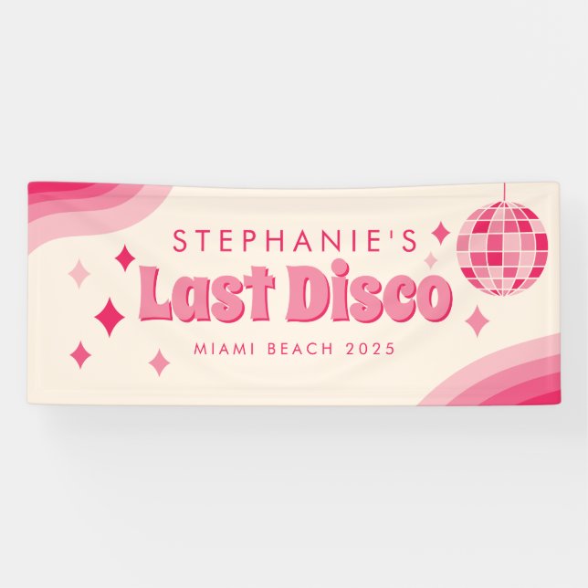 Lona Último estandarte personalizado de despedida de so (Horizontal)