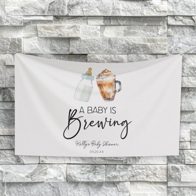 Lona Un bebé está preparando Baby Shower de vidrio para (Subido por el creador)