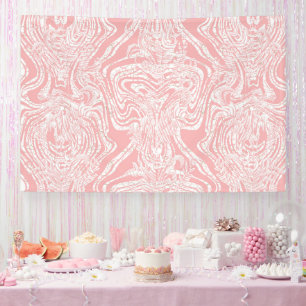Lona un diseño abstracto rosa y blanco sobre un fondo b