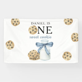 Lona Un dulce galleta y la leche primer cumpleaños