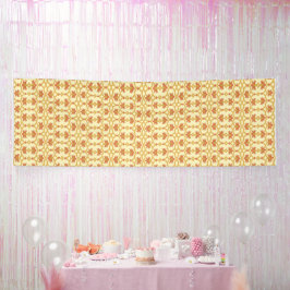 Lona un fondo amarillo y blanco con un diseño intrincad