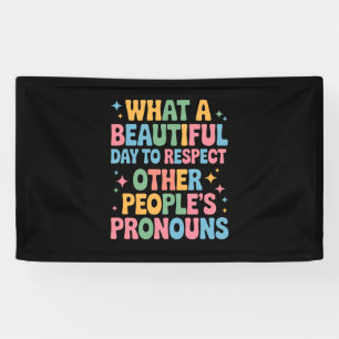Lona Un hermoso día para respetar los pronombres de otr
