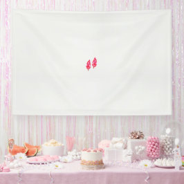 Lona un par de hojas rojas sobre un fondo negro