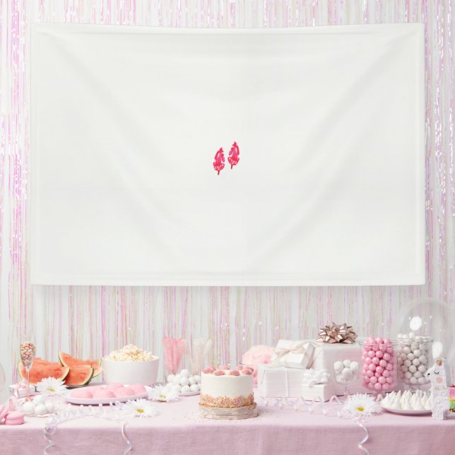 Lona un par de hojas rojas sobre un fondo negro (Fiesta)