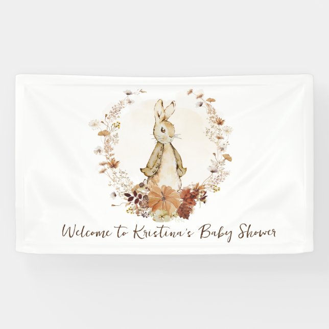 Lona Un pequeño calabaza Flopsy Bunny está en camino (Horizontal)