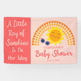 Lona Un pequeño rayo de luz solar Chica Baby Shower