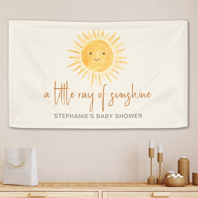 Lona Un Pequeño Rayo De Sunshine Boho Baby Shower (Subido por el creador)