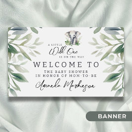 Lona Un pequeño y salvaje recibimiento en Baby Shower a