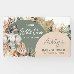 Lona Un poco salvaje, un Safari Animals Baby Shower