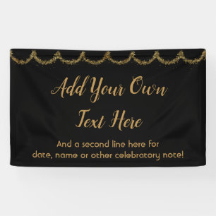 Lona Un Purpurinoso astuto Gold Garland agrega tu propi