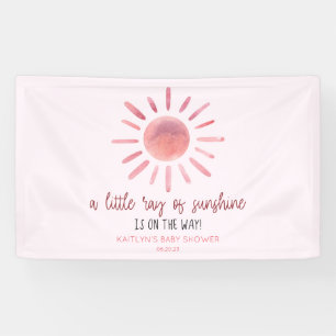 Lona Un Rayo Pequeño De Sunshine Pink Sun Baby Shower