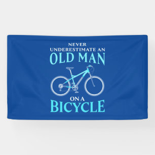 Lona Un Viejo En Bicicleta