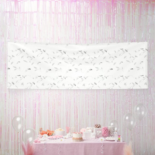 Lona Una disposición visual atractiva de blanco y gris (Fiesta)