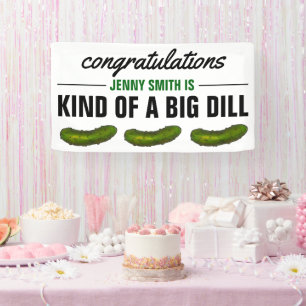 Lona Una especie de gran pepino verde de congratulacion