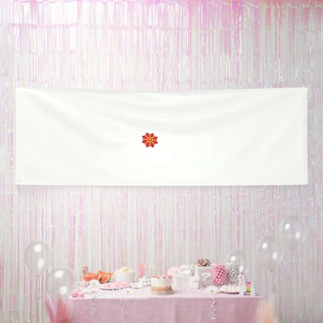 Lona una flor roja y amarilla con puntos negros (Fiesta)