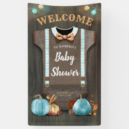 Lona Una pequeña calabaza | BABY SHOWER | Banner de Bab