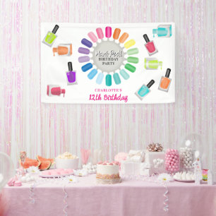 Lona Uñas Manicura Pedicura Mani Pedi Cumpleaños de niñ