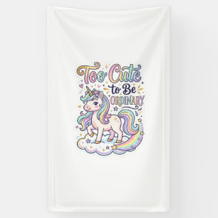 Lona Unicornio Demasiado Lindo para Ser Ordinario Vecto