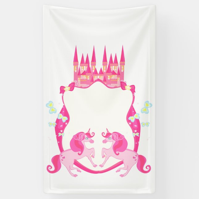 Lona unicornio lindo (Vertical)