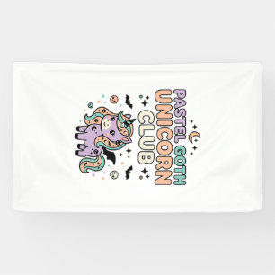 Lona Unicornio Pastel Gótic Unicornio Club Gráfica de M