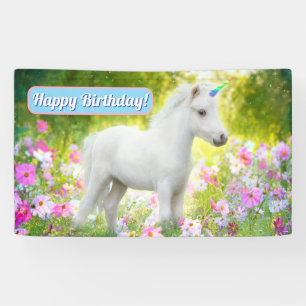 Lona Unicornio Poni Blanco