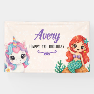 Lona Unicornios y Sirenas Mágicos