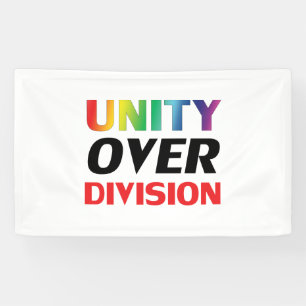 Lona Unidad sobre División, rojo, blanco, lgbtq lgbbt 