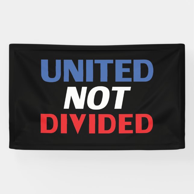 Lona Unidos no dividido - rojo, blanco, azul, negro (Horizontal)