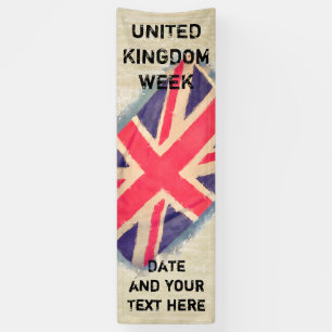 Lona UNION JACK FLAG grunge + tu idea