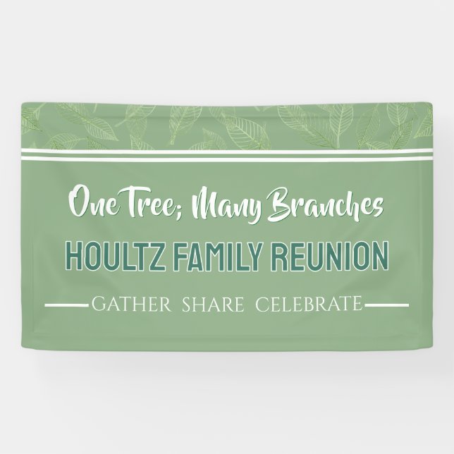 Lona Unique Family Reunion Custom Banner (Horizontal)