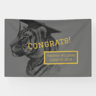 Lona Unique Personalized Tiger Graduation Banner