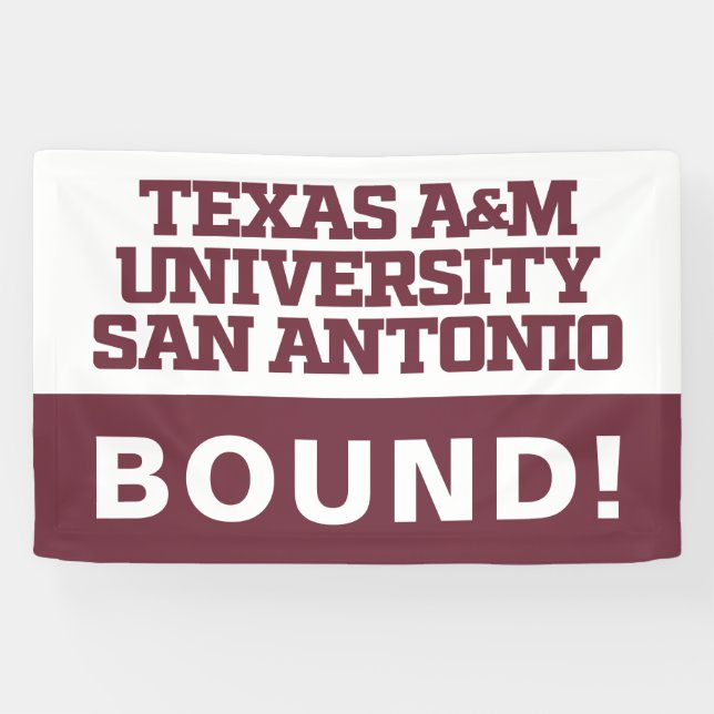 Lona Universidad A&M de Texas-San Antonio (Horizontal)