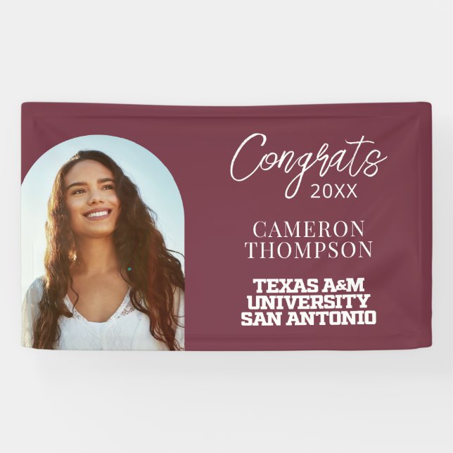 Lona Universidad A&M de Texas-San Antonio (Horizontal)