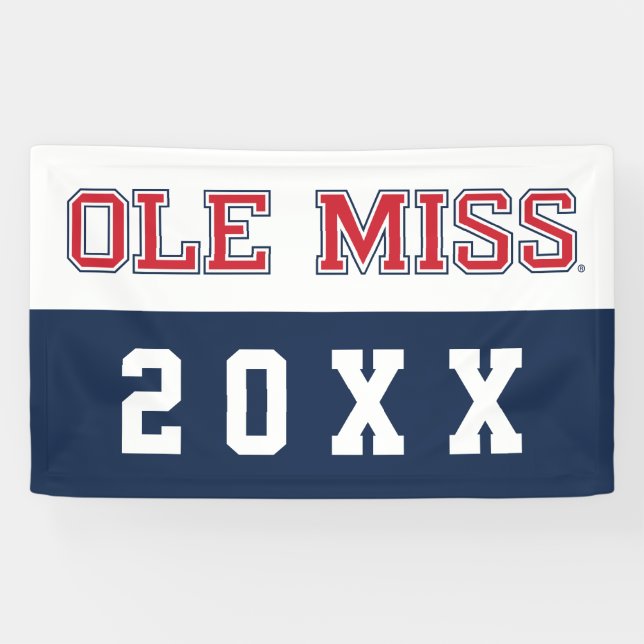 Lona Universidad de Misisipi | Ole Miss Wordmark (Horizontal)