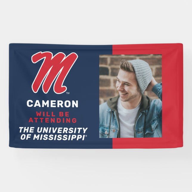 Lona Universidad de Misisipi | Script M (Horizontal)