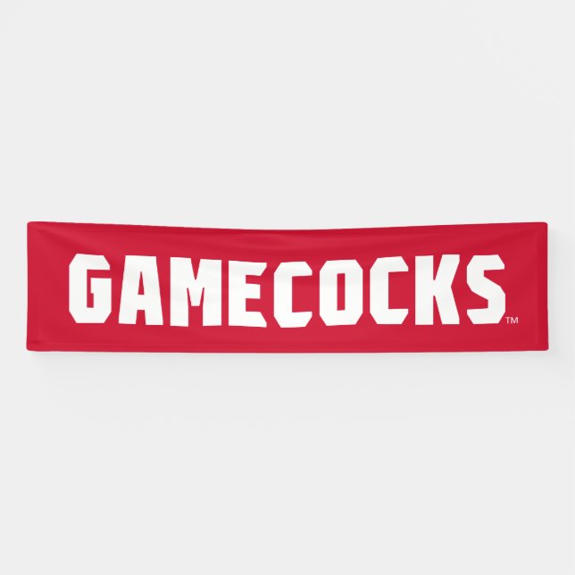 Lona Universidad Estatal de Jacksonville Gamecocks Logo (Horizontal)