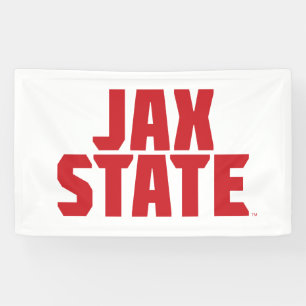 Lona Universidad Estatal de Jacksonville JAX STATE Rojo